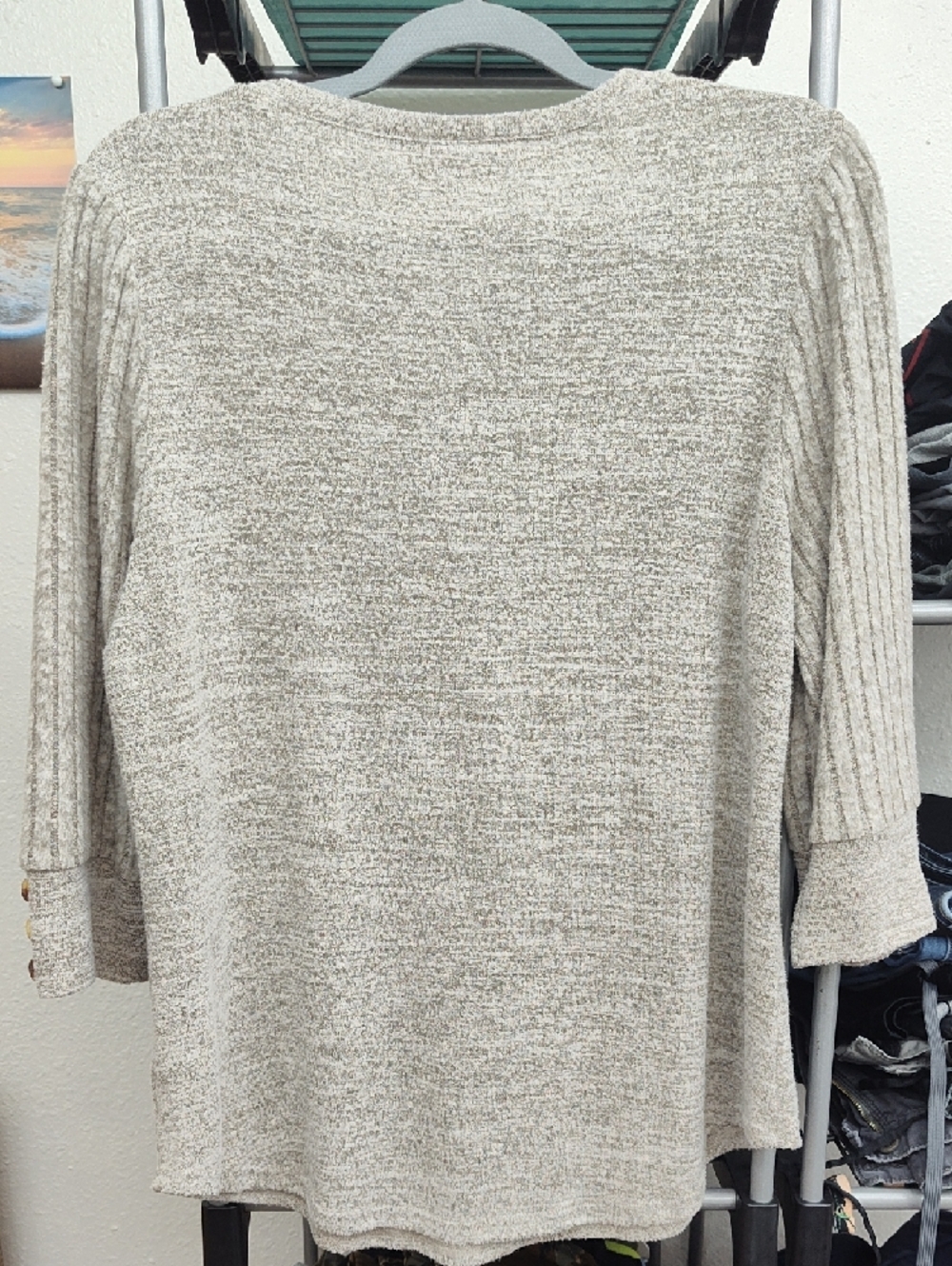 Cozy Crewneck Sweater - Oatmeal - Picture 3 of 3